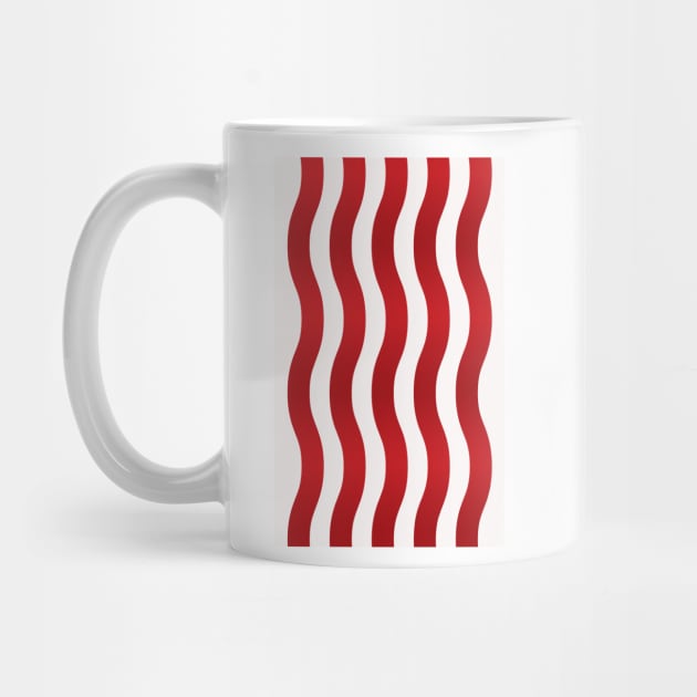 USA 1994 Retro Red and White Flag Stripes by Culture-Factory